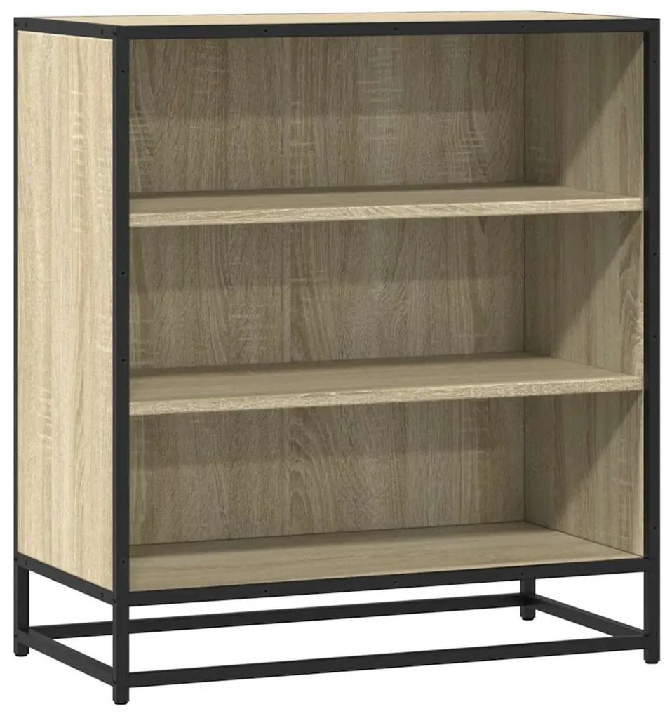Sideboard Sonoma Oak 68x35x76cm Κατασκευασμένο ξύλο και μέταλλο - Καφέ