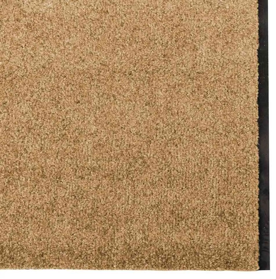vidaXL Χαλάκι Εξώπορτας Κρέμα και Μαύρο 120 x 400 cm