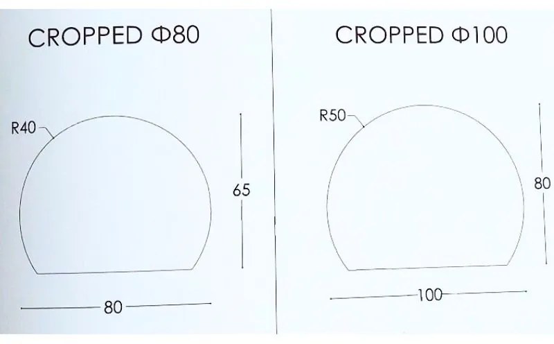 Καθρέπτης τοίχου Cropped Circle Project Mirrors Διάσταση: 80x65