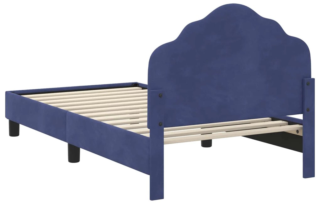 vidaXL Κρεβάτι Παιδικής Κρεβατοκάμαρας με Κεφαλάκι Μπλε Αστυνομίας