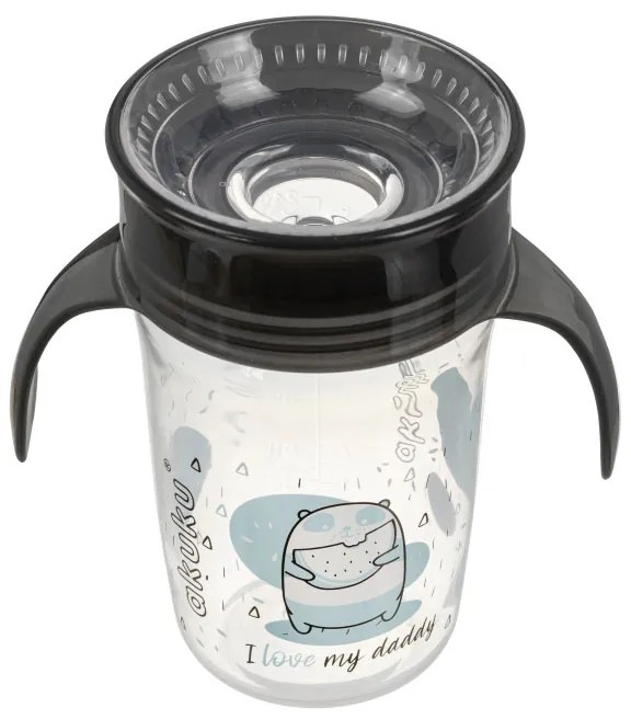 Ποτήρι Εκπαιδευτικό 240ml Akuku Black A0671