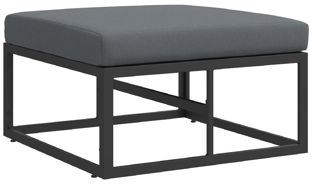 vidaXL Σετ Καναπέ Κήπου 4 pcs Μαύρο 213 x 141.5 x 71 εκ Αλουμίνιο