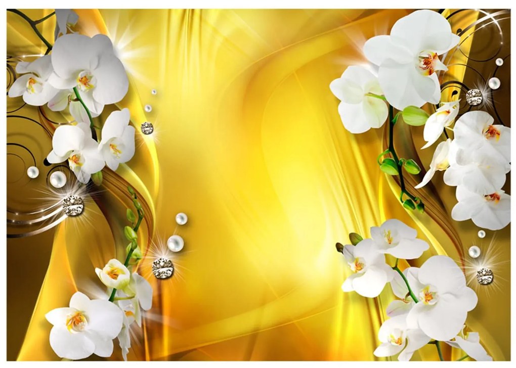 Φωτοταπετσαρία - Orchid in Gold 250x175