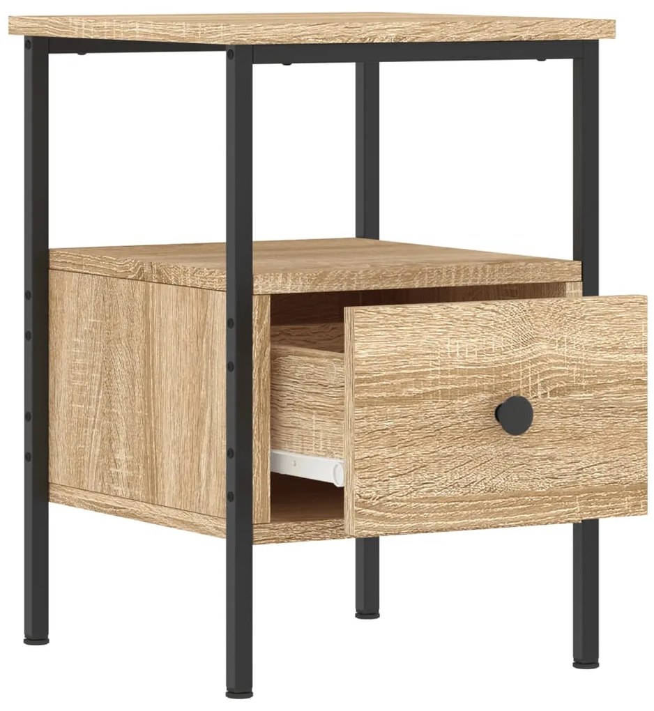 vidaXL Κομοδίνο Sonoma Δρυς 34 x 36 x 50 εκ. από Επεξεργασμένο Ξύλο