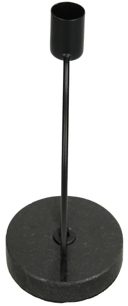 Κηροπήγιο Μαύρο Μέταλλο 11x8.5x14.5cm