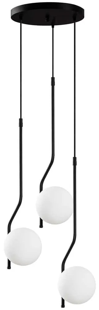 Φωτιστικό Οροφής Tulip 521SHN3489 35x35x110cm 3xE14 40W Black Opviq
