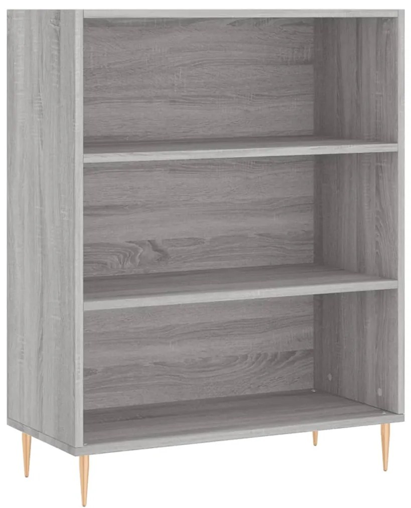 vidaXL Ντουλάπι Γκρι Sonoma 69,5 x 34 x 180 εκ. Επεξεργασμένο Ξύλο