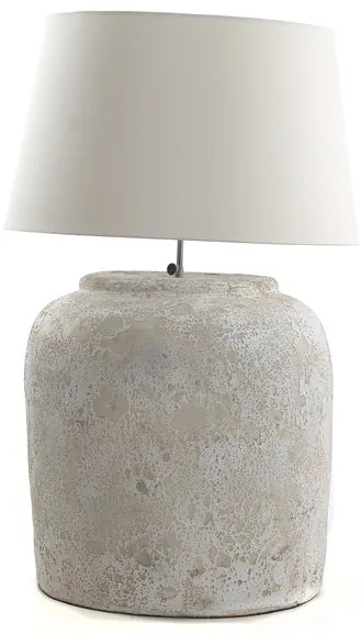 Κεραμικό Επιτραπέζιο Φωτιστικό Zimp White Classic (40x40x45) Soulworks 0630001