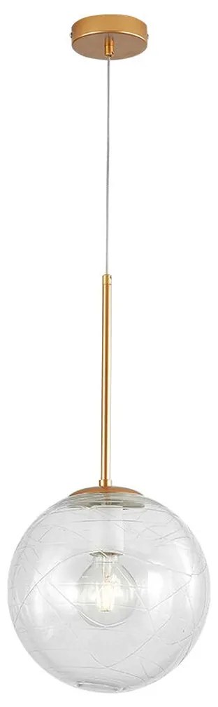 Φωτιστικό Κρεμαστό Braytron BV01-00021 Χρυσό Ματ (Gold Mat- Satin)