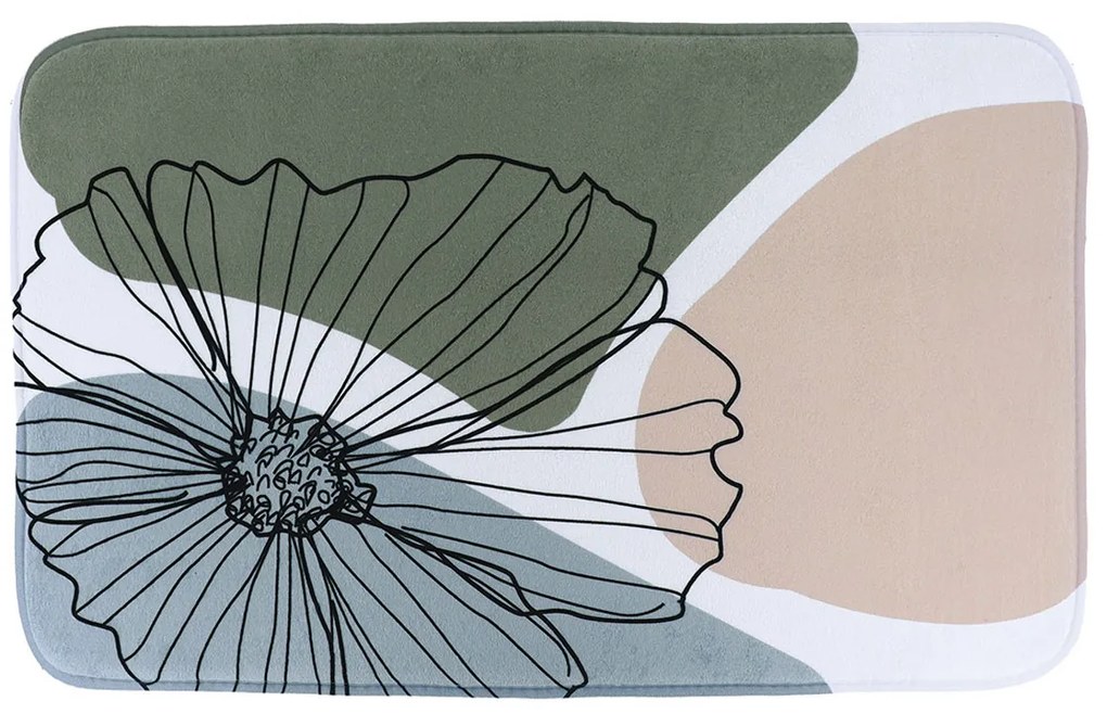 Πατάκι Μπάνιου (45x75) T-D Flowers 7701747