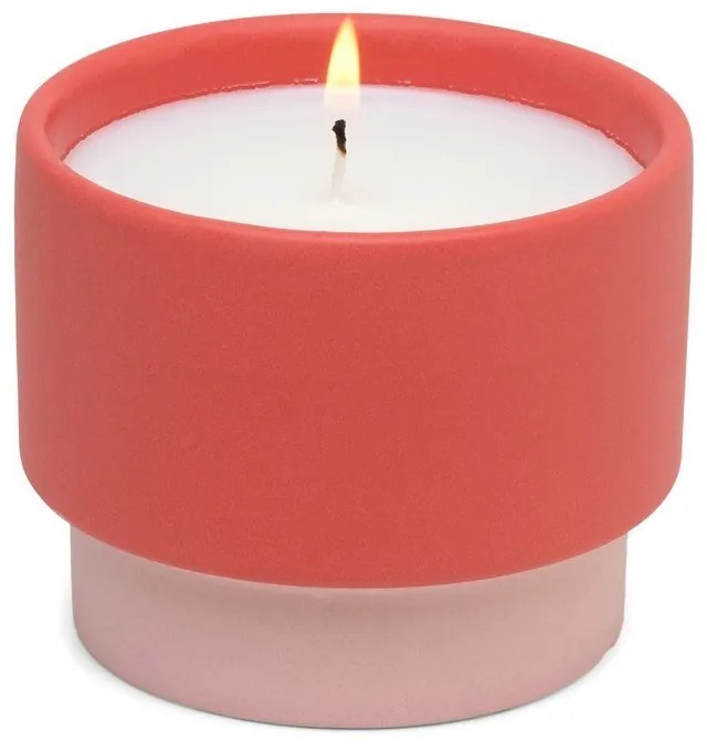 Κερί Σόγιας Αρωματικό Color Block Sparkling Grapefruit 170gr Σε Κεραμικό Δοχείο Paddywax Κερί Σόγιας
