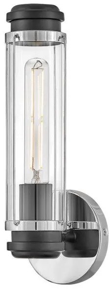Απλίκα Φωτιστικό Μπάνιου 1xE27 IP44 Masthead Elstead Lighting HK-MASTHEAD1-PCBK Χρώμιο