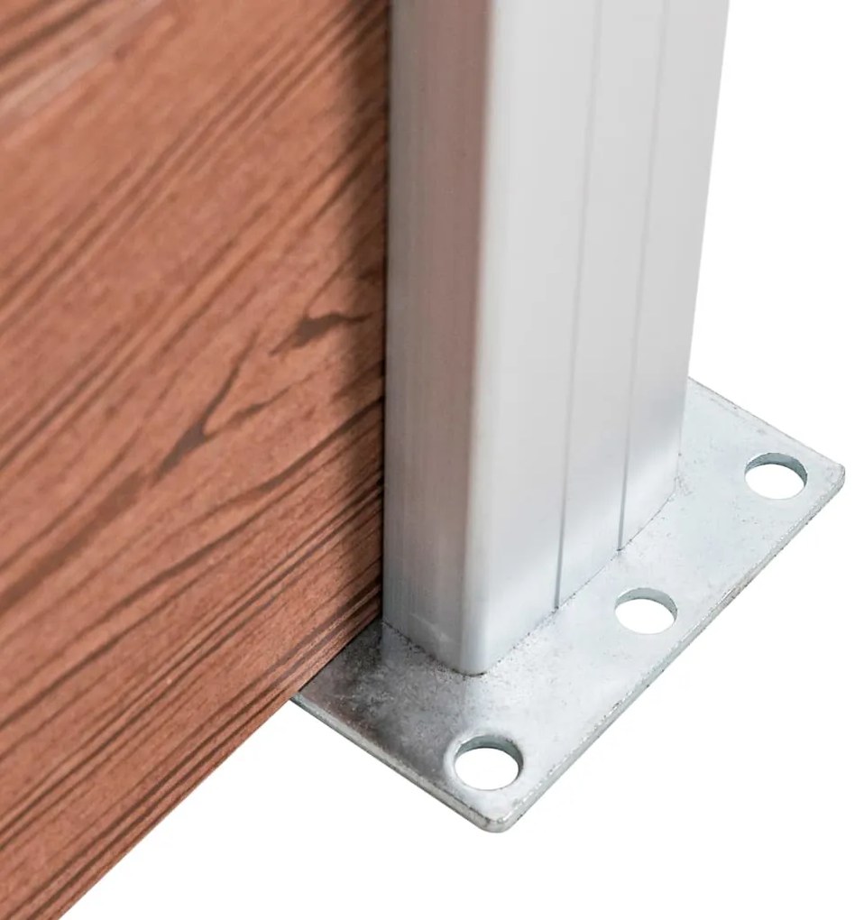 vidaXL Πάνελ Περίφραξης Καφέ 175 x 105 εκ. από WPC