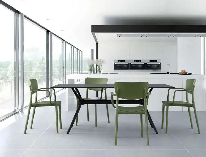 Πολυθρόνα Πολυπροπυλενίου Lisa Olive Green 54X53X82εκ.