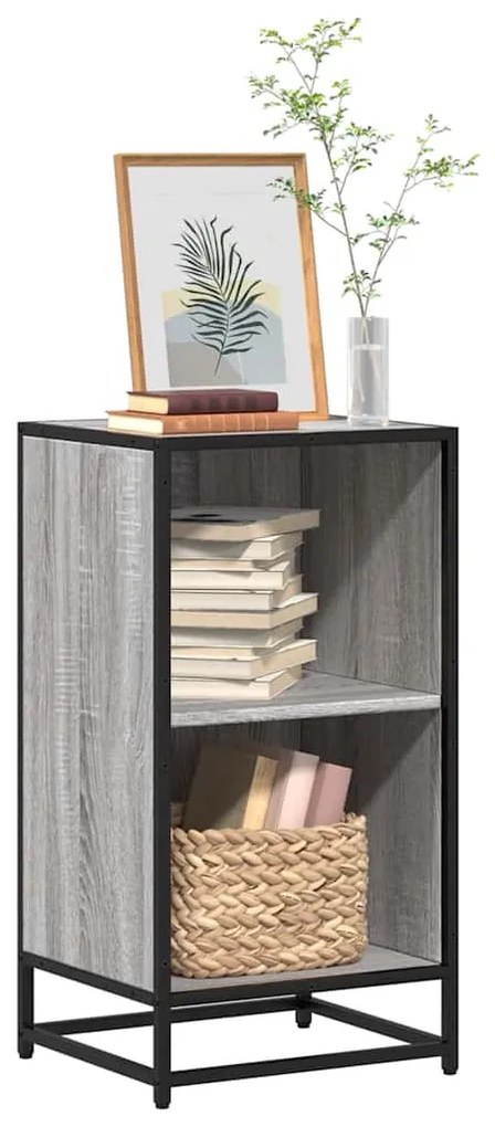 ντουλάπι βιβλίων vidaXL Γκρι Sonoma 40x35x76 cm Κατασκευασμένο ξύλο