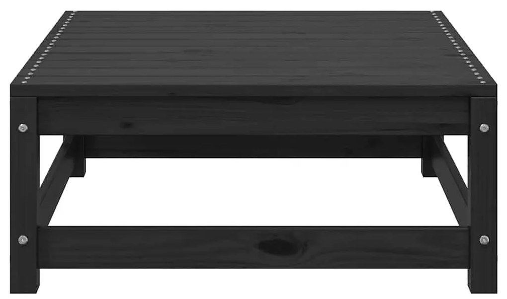 vidaXL Σαλόνι Κήπου Σετ 3 Τεμαχίων Μαύρο από Μασίφ Ξύλο Πεύκου