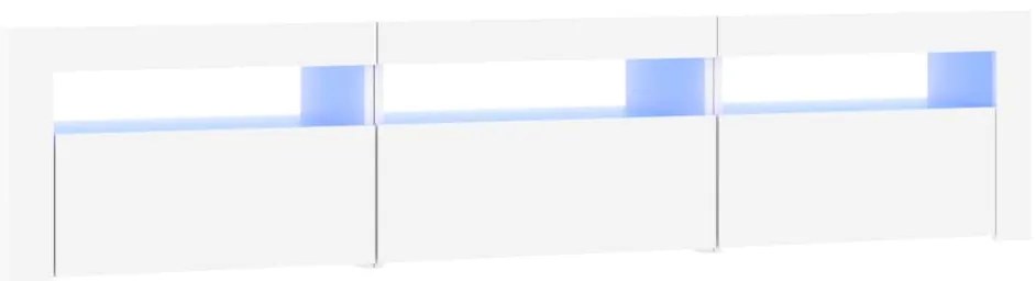 vidaXL Έπιπλο Τηλεόρασης με LED Λευκό 180 x 35 x 40 εκ.