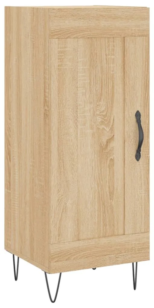 vidaXL Μπουφές Sonoma δρυς 34,5 x 34 x 180 εκ. από Επεξεργασμένο Ξύλο