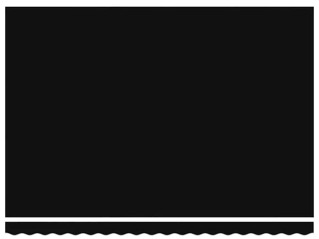 vidaXL Ύφασμα Ομπρέλας με Μαύρο 450 x 300 εκ Πολυεστέρας