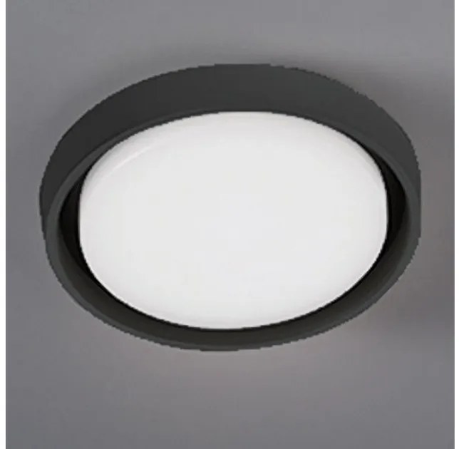 Πλαφονιέρα Φωτιστικό Οροφής LED 30W IP54 3000K Alu Zafferano LD0132G3 Γκρι