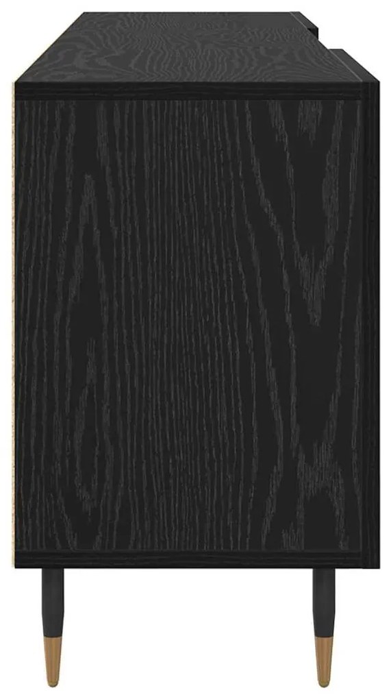 vidaXL Ντουλάπι TV Μαύρη δρυς 150 x 30 x 50 cm Επεξεργασμένο ξύλο