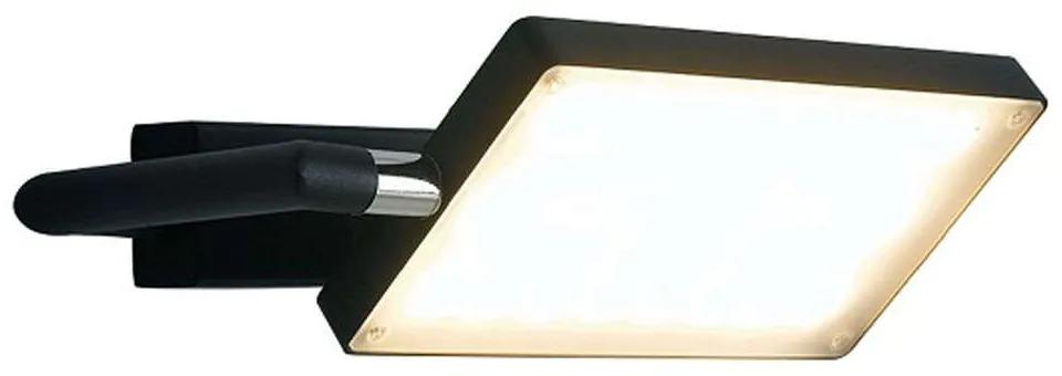 Φωτιστικό Τοίχου - Απλίκα Book LED-BOOK-AP-NERO 17W Led 22,5x10-15cm Black Luce Ambiente Design Αλουμίνιο