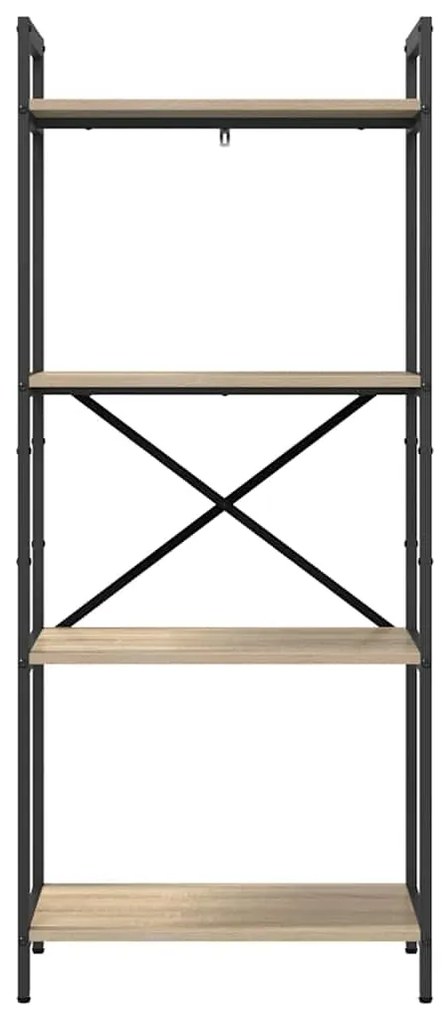 vidaXL Ράφι Βιβλίων Δρύς Sonoma 56 x 34 x 133,5 εκ Επεξεργασμένο ξύλο