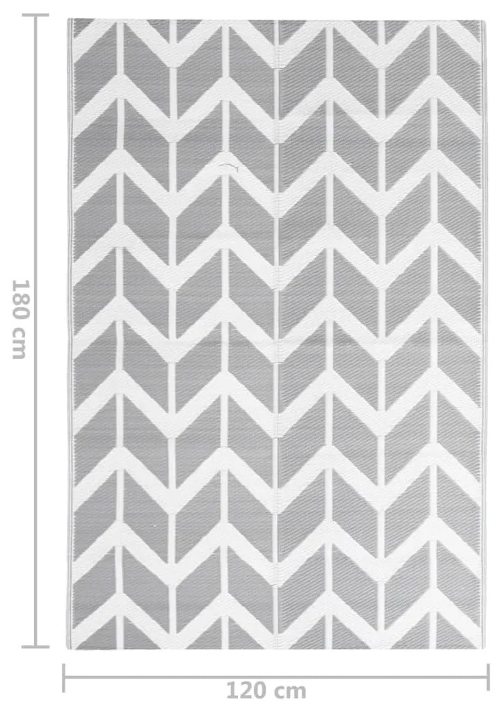 Χαλί εξωτερικού χώρου ARAKIL Γκρι 120x180 cm PP - Γκρι
