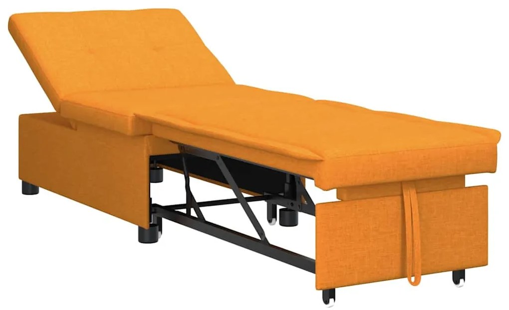 vidaXL Κρεβάτι καναπές Σκούρο κίτρινο 194 x 67 x 37 εκ ύφασμα