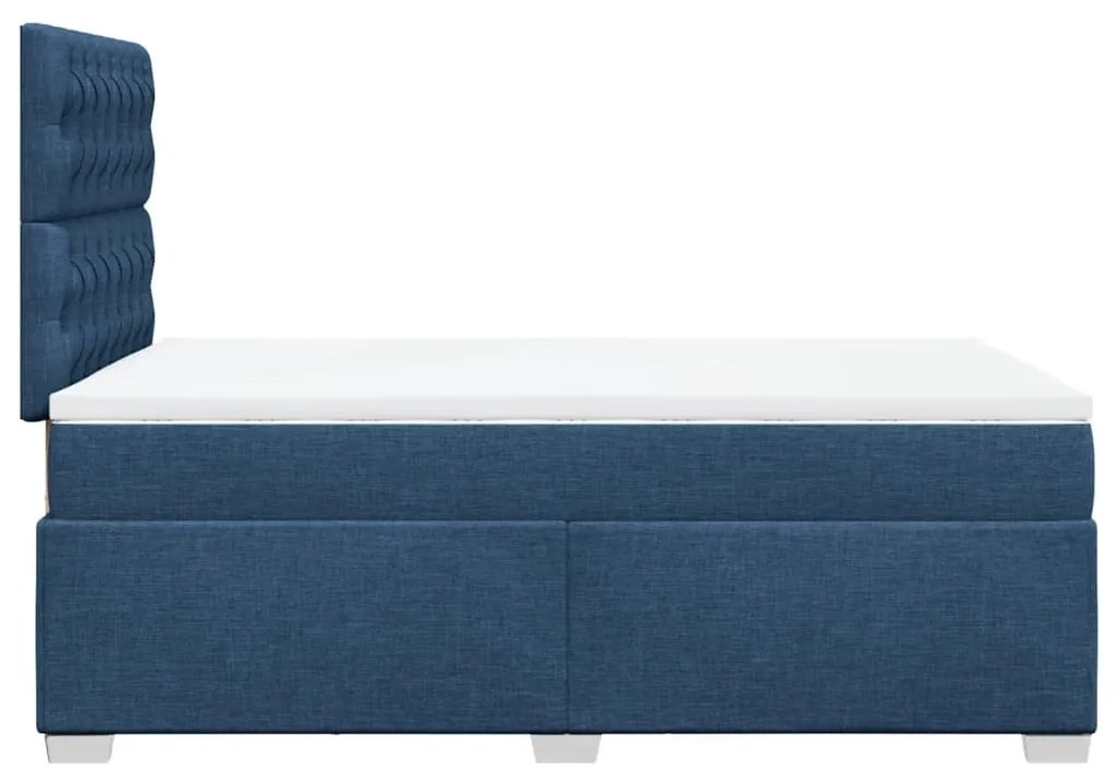 ΚΡΕΒΑΤΙ BOXSPRING ΜΕ ΣΤΡΩΜΑ ΜΠΛΕ 120X190 ΕΚ. ΥΦΑΣΜΑΤΙΝΟ 3290440