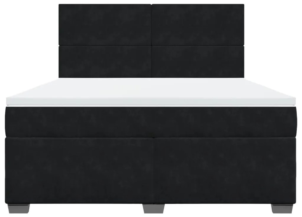 ΚΡΕΒΑΤΙ BOXSPRING ΜΕ ΣΤΡΩΜΑ ΜΑΥΡΟ 180X200 ΕΚ. ΒΕΛΟΥΔΙΝΟ 3290974