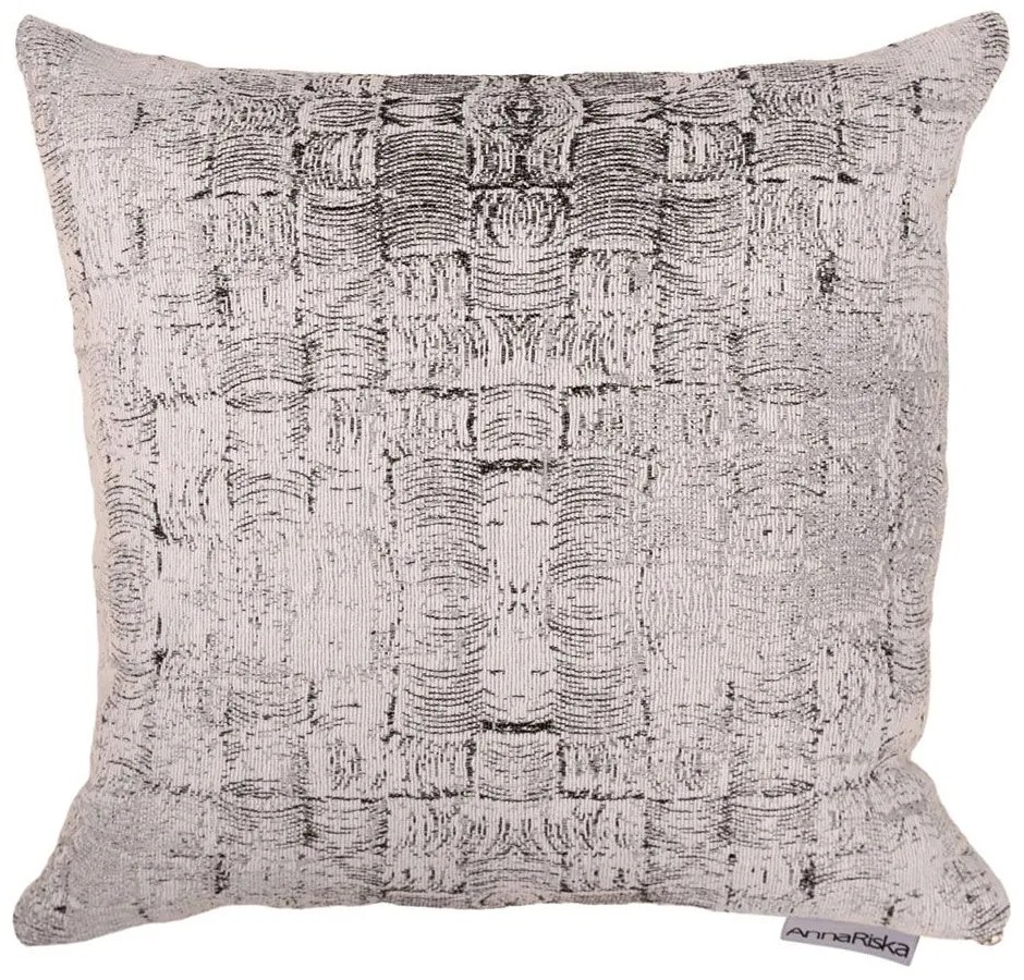 Μαξιλάρι Διακοσμητικό (Με Γέμιση) 1535 Grey Anna Riska 55X55 Jacquard