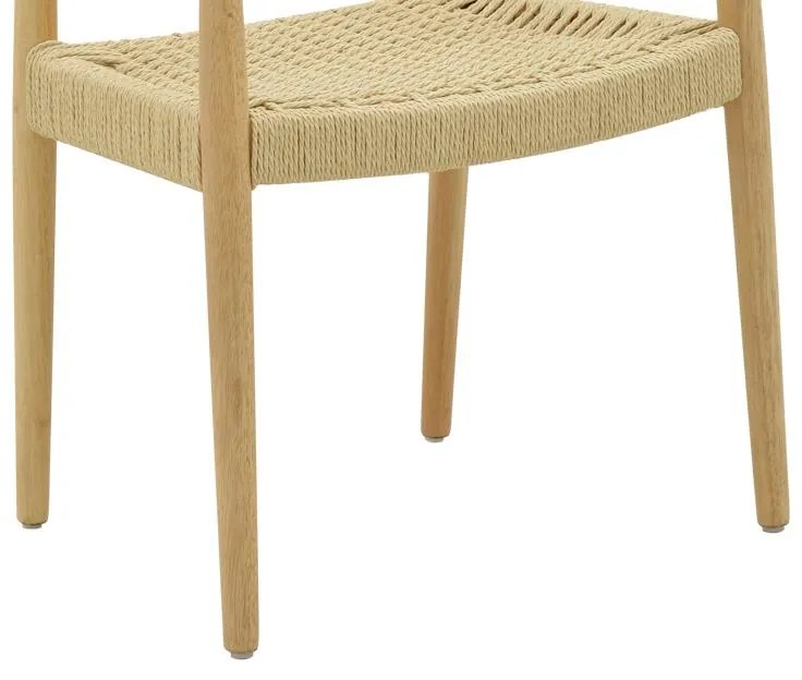 Καρέκλα - Πολυθρόνα Juvan φυσικό rubberwood 64x53x77εκ 64x53x77 εκ.