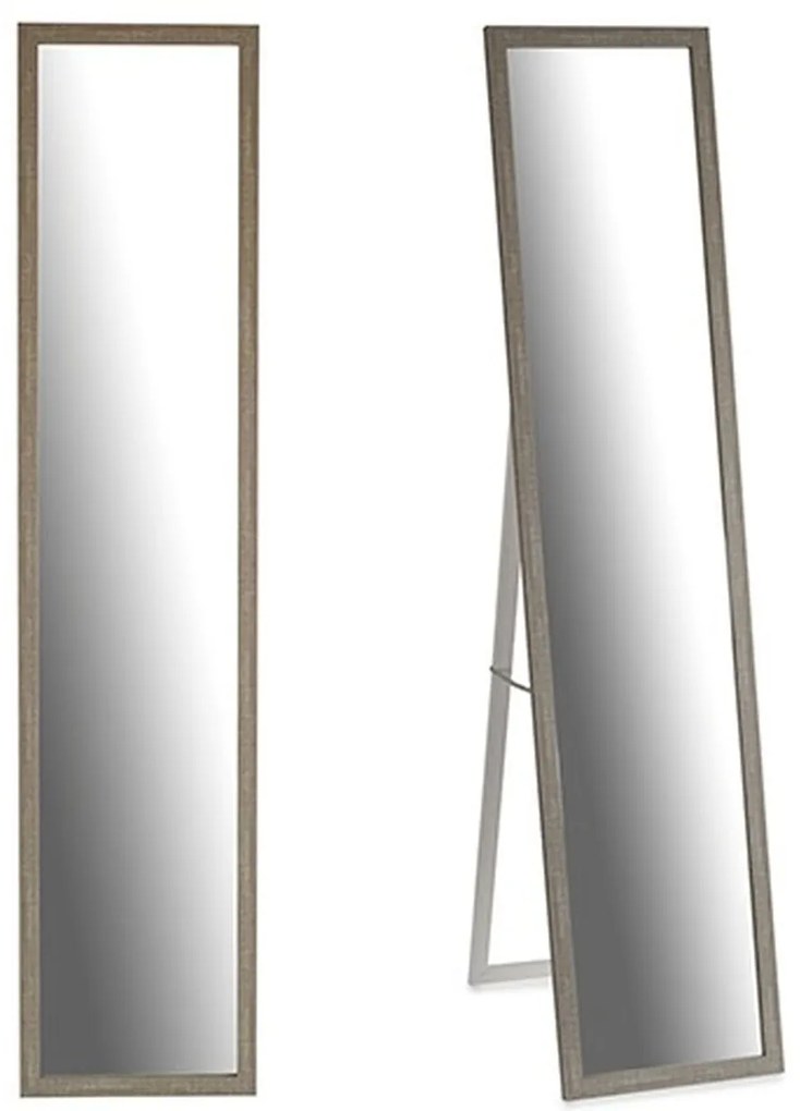 Μόνιμος καθρέφτης Gift Decor Γκρι Ξύλο Γυαλί Κρυστάλλινο Ξύλο MDF 44 x 32,5 x 120 cm 32,5 x 130 x 3 cm 33 x 130 x 4,2 cm (x6)