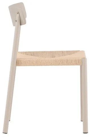 Καρέκλα Dallas 3308, Beige, 79x52x54cm, Σχοινί, Μεταλλικά | Epipla1.gr