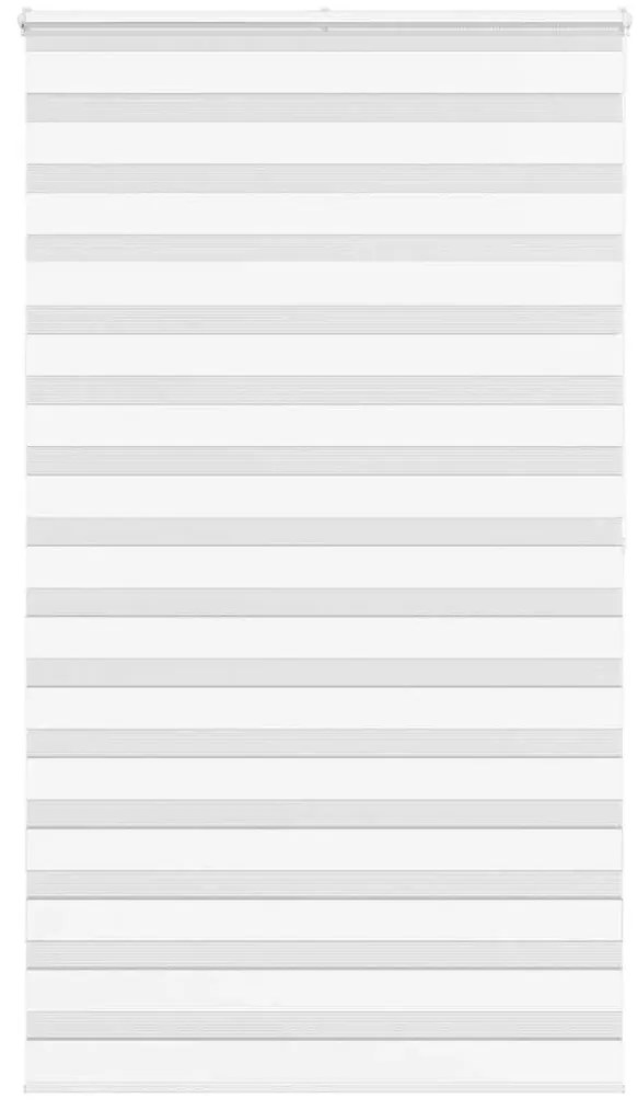 vidaXL Ζέβρα τυφλή Λευκό Πλάτος υφάσματος 130,9 εκ. Πολυεστέρας