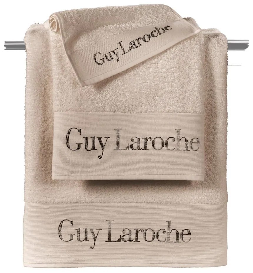 Πετσέτες Futura Σετ 3τμχ Natural Guy Laroche Σετ Πετσέτες 100% Cotton