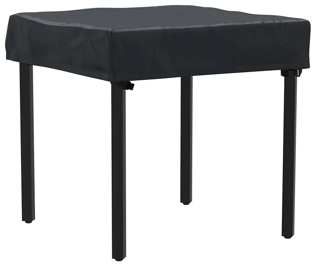 vidaXL Κάλυμμα Τραπέζι Μονόχρωμο Μαύρο 62 x 62 x 15 εκ ύφασμα