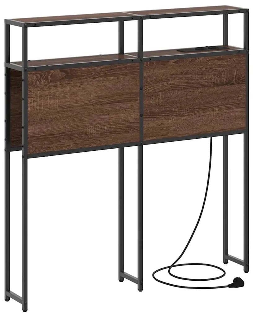 vidaXL Κεφαλάρι Αποθήκης Καφέ δρυς 75 cm Επεξεργασμένο ξύλο