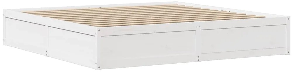 vidaXL Σκελετός Κρεβ. Χωρίς Στρώμα Λευκό 180x200 εκ Μασίφ Πεύκο