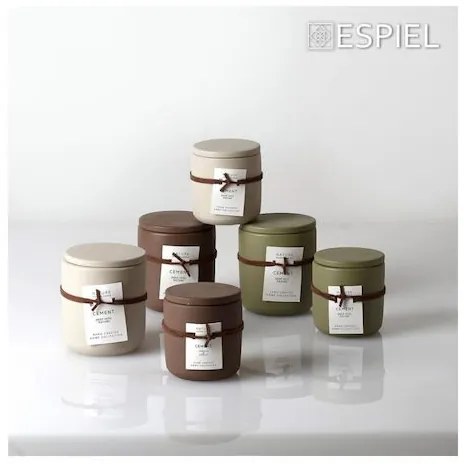 Αρωματικό κερί τσιμεντένιο καφέ Homemade Spa 7,7x8εκ.