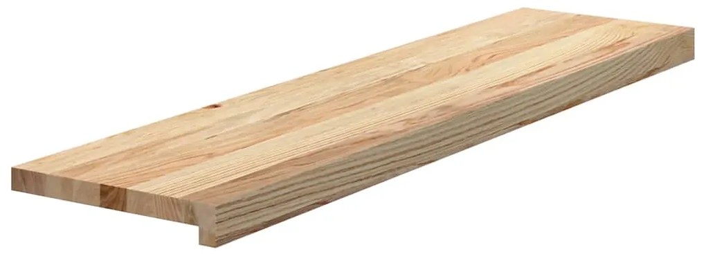 vidaXL Πατάκια Σκάλας 2 τεμ. 100x30x2 εκ. Ακατέργαστο Μασίφ Ξύλο Δρυός