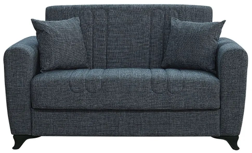 Καναπές-Κρεβάτι Διθέσιος Melina 40.0313 150x80x75/125x100cm Dark Grey