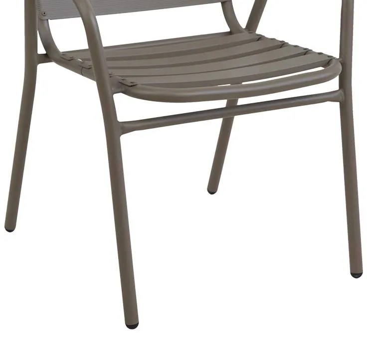 Σετ Κήπου Τραπεζαρία Valor-Sussie 5 τεμ. Μέταλλο σε Σαμπανιζέ χρώμα 110x60x70εκ. 110x60x70 εκ.