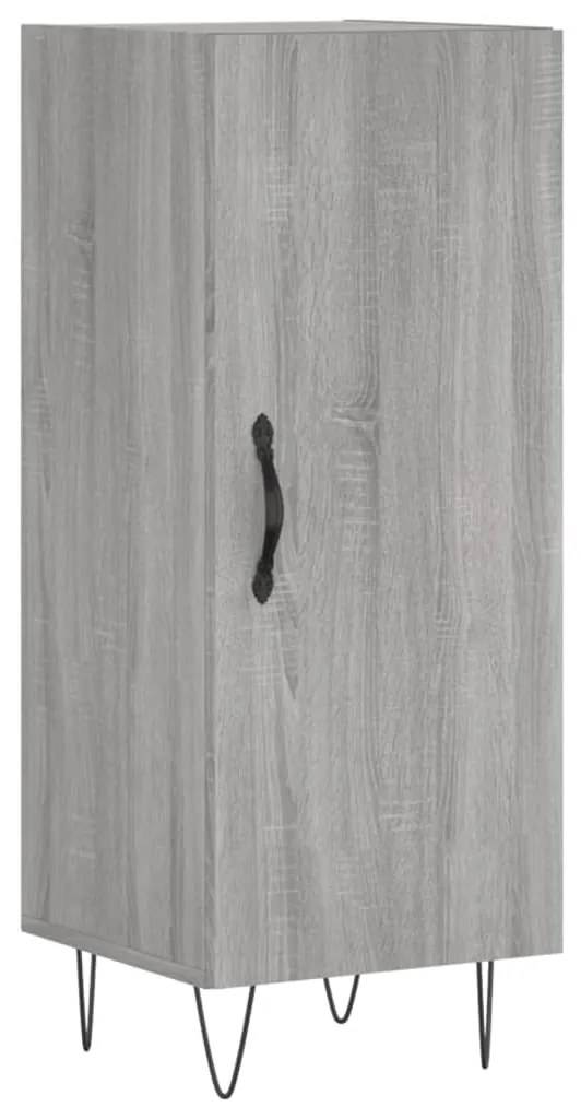 vidaXL Ντουλάπι Γκρι Sonoma 34,5x34x90 εκ. από Επεξεργασμένο Ξύλο