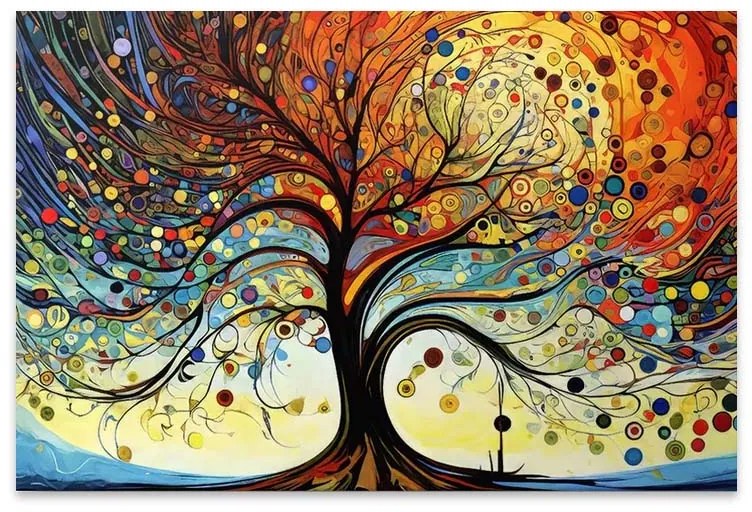 Πίνακας σε καμβά "Dream Tree" Megapap ψηφιακής εκτύπωσης 125x80x3εκ.-GP033-0152