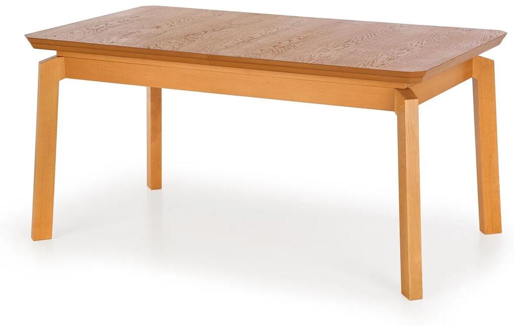 Τραπέζι Houston 1296, Μελί δρυς, 78x90x160cm, 63 kg, Επιμήκυνση, Φυσικό ξύλο καπλαμά, Ινοσανίδες μέσης πυκνότητας, Ξύλο, Ξύλο: Οξιά | Epipla1.gr