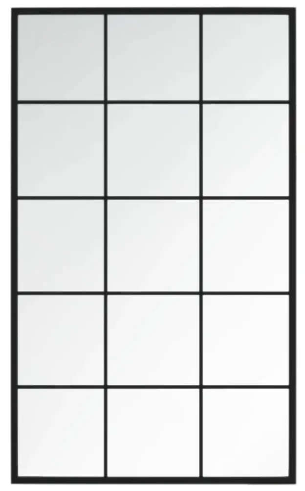 vidaXL Καθρέφτες Τοίχου 4 τεμ. Μαύροι 100 x 60 εκ. Μεταλλικοί