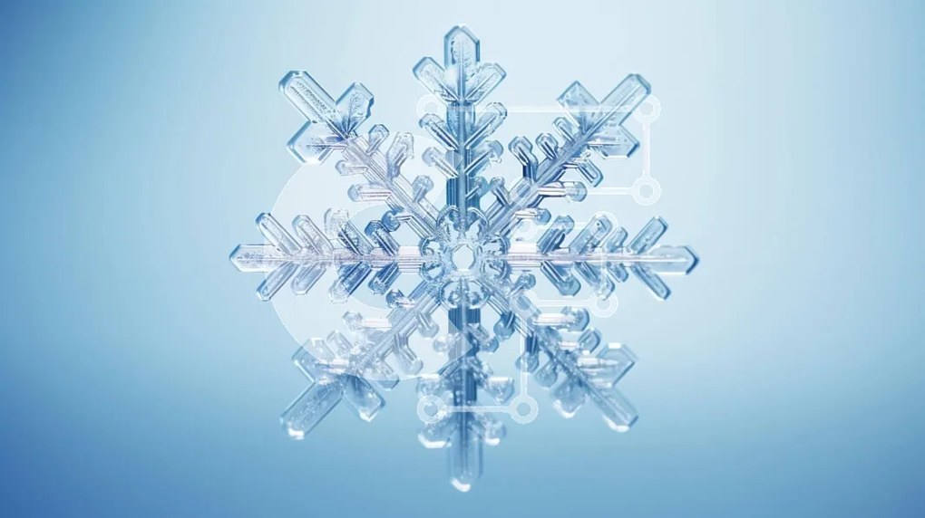 Intra Συλλεκτικό Ξύλινο Παζλ Plywood  4mm - Floating Glass Snowflake Σε Ξύλινο Κουτί - Διαστάσεις: 10x10 cm – 25 κομμάτια