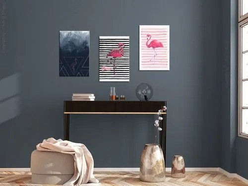 Πίνακας - Flamingos (Collection) - 60x30